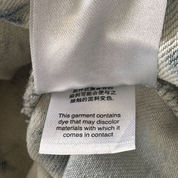 Free People Small Rumors Jean Jacket Button-Up Jones Tie-Dye Long Sleeve Pockets - Picture 12 of 12